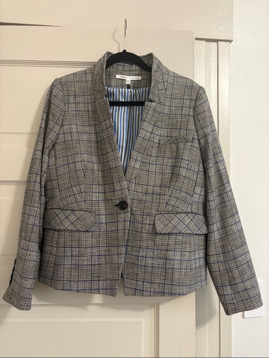 Veronica Beard Jackets & Blazers - Veronica beard Gray Plaid Single-Button Dickey blazer size 12